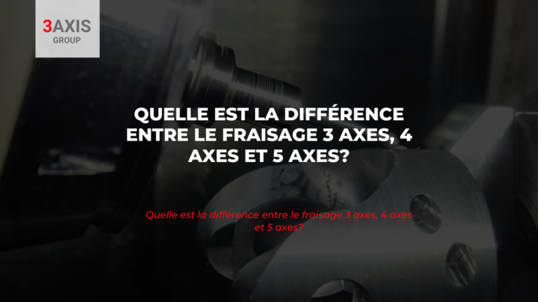 Quelle est la différence entre le fraisage 3 axes, 4 axes et 5 axes?